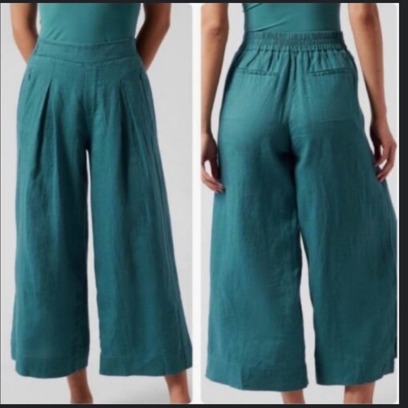 Athleta Pants - Athleta Teal Wide Leg Pants